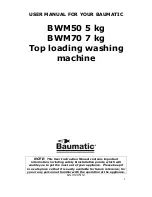 Предварительный просмотр 3 страницы Baumatic BWM50 Instruction Manual