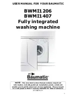 Предварительный просмотр 2 страницы Baumatic BWMI1206 Instruction Manual