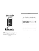 Preview for 2 page of Baumatic BWTE42 User Manual