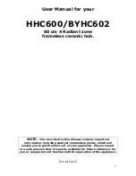 Baumatic BYHC602 User Manual предпросмотр