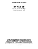 Предварительный просмотр 1 страницы Baumatic BYHI615 User Manual