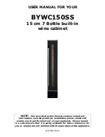 Baumatic BYWC150SS User Manual preview