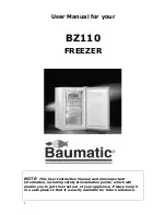 Предварительный просмотр 2 страницы Baumatic BZ110 Instruction Manual