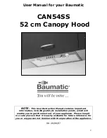 Предварительный просмотр 2 страницы Baumatic CAN54SS User Manual