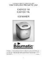 Предварительный просмотр 2 страницы Baumatic EASYICE 1SL Instruction Manual