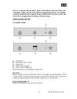 Предварительный просмотр 6 страницы Baumatic FI NC90 Installation, Use And Maintenance Instructions