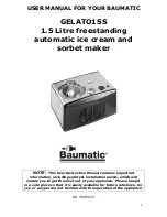 Предварительный просмотр 2 страницы Baumatic GELATO1SS Instruction Manual