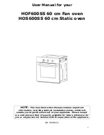 Предварительный просмотр 1 страницы Baumatic HOF600SS User Manual