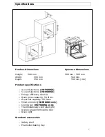 Предварительный просмотр 7 страницы Baumatic HOF600SS User Manual