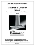 Preview for 2 page of Baumatic ISL95SS User Manual