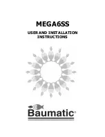 Baumatic MEGA6SS User And Installation Instructions Manual предпросмотр