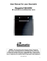 Preview for 2 page of Baumatic MEGACHEF B620MC Instruction Manual