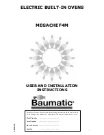 Baumatic MEGACHEF4M User And Installation Instructions Manual предпросмотр