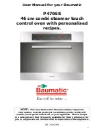 Предварительный просмотр 2 страницы Baumatic P470SS User Manual