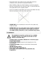 Preview for 27 page of Baumatic PCC1220SS User Manual