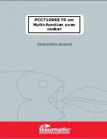 Предварительный просмотр 1 страницы Baumatic PCC7100SS Insrtruction Manual