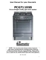 Предварительный просмотр 3 страницы Baumatic PCG7110SS Instruction Manual