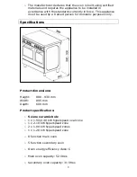 Предварительный просмотр 9 страницы Baumatic PT2815SS User Manual