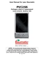 Preview for 2 page of Baumatic PVC2SS Pythagora User Manual