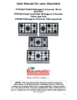 Предварительный просмотр 2 страницы Baumatic Pythagora P75SS Instruction Manual