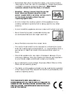 Preview for 7 page of Baumatic Pythagora PI3SS Instruction Manual