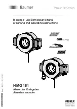 Preview for 1 page of Baumer Hübner HMG 161 Mounting And Operating Instructions