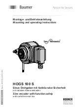 Baumer Hübner HOGS 100 S Mounting And Operating Instructions предпросмотр