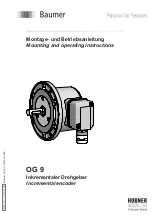 Предварительный просмотр 1 страницы Baumer Hübner OG9 Mounting And Operating Instructions