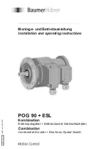 Baumer Hübner POG 90 Installation And Operating Instructions Manual preview