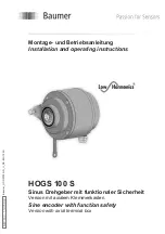 Предварительный просмотр 1 страницы Baumer 22100 Installation And Operating Instructions Manual