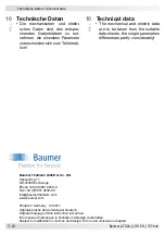 Preview for 20 page of Baumer ATD 2A Installation And Operating Instruction