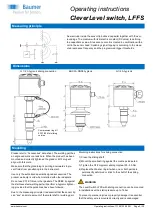 Preview for 2 page of Baumer CleverLevel LFFS-1 Series Operating Instructions Manual