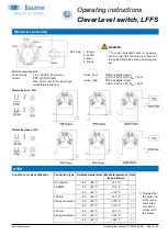 Preview for 7 page of Baumer CleverLevel LFFS-1 Series Operating Instructions Manual