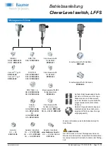 Preview for 12 page of Baumer CleverLevel LFFS-1 Series Operating Instructions Manual