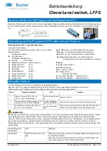 Preview for 14 page of Baumer CleverLevel LFFS-1 Series Operating Instructions Manual