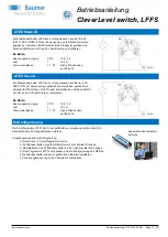 Preview for 17 page of Baumer CleverLevel LFFS-1 Series Operating Instructions Manual