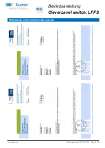 Preview for 18 page of Baumer CleverLevel LFFS-1 Series Operating Instructions Manual
