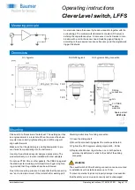 Preview for 2 page of Baumer CleverLevel LFFS Series Operating Instructions Manual