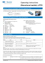 Preview for 6 page of Baumer CleverLevel LFFS Series Operating Instructions Manual