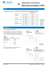 Preview for 8 page of Baumer CleverLevel LFFS Series Operating Instructions Manual