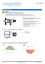 Preview for 6 page of Baumer CleverLevel PL20H/S Operating Instructions Manual