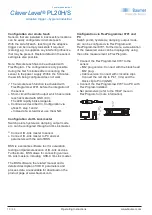 Preview for 10 page of Baumer CleverLevel PL20H/S Operating Instructions Manual