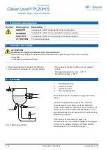 Предварительный просмотр 4 страницы Baumer CleverLevel PL20H Operating Instructions Manual