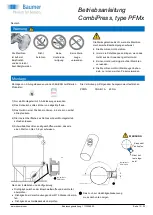 Предварительный просмотр 12 страницы Baumer CombiPress PFM Series Operating Instructions Manual