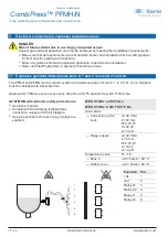 Preview for 10 page of Baumer CombiPress PFMH/N Operating Instructions Manual