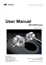 Baumer ENCODERmaster User Manual предпросмотр