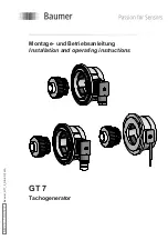 Baumer GT 7 Installation And Operating Instructions Manual preview