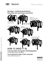 Preview for 1 page of Baumer HOG 10 G Mounting And Operating Instructions