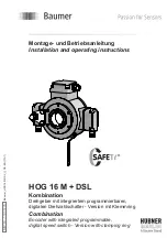 Предварительный просмотр 1 страницы Baumer HOG 16 M + DSL Installation And Operating Instructions Manual