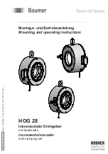 Baumer HOG 28 Mounting And Operating Instructions предпросмотр